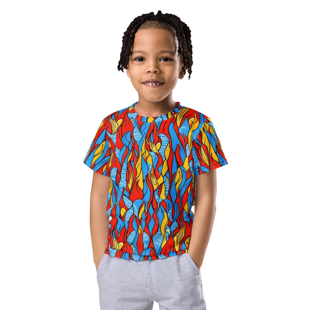 Flamewater Garden on Kids Crew Neck T-Shirt — Front
