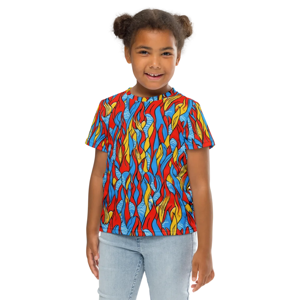 Flamewater Garden on Kids Crew Neck T-Shirt — Front
