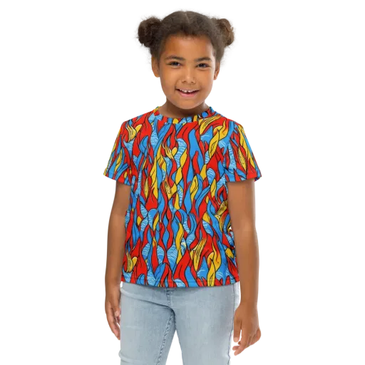 Flamewater Garden on a Kids Crew Neck T-Shirt