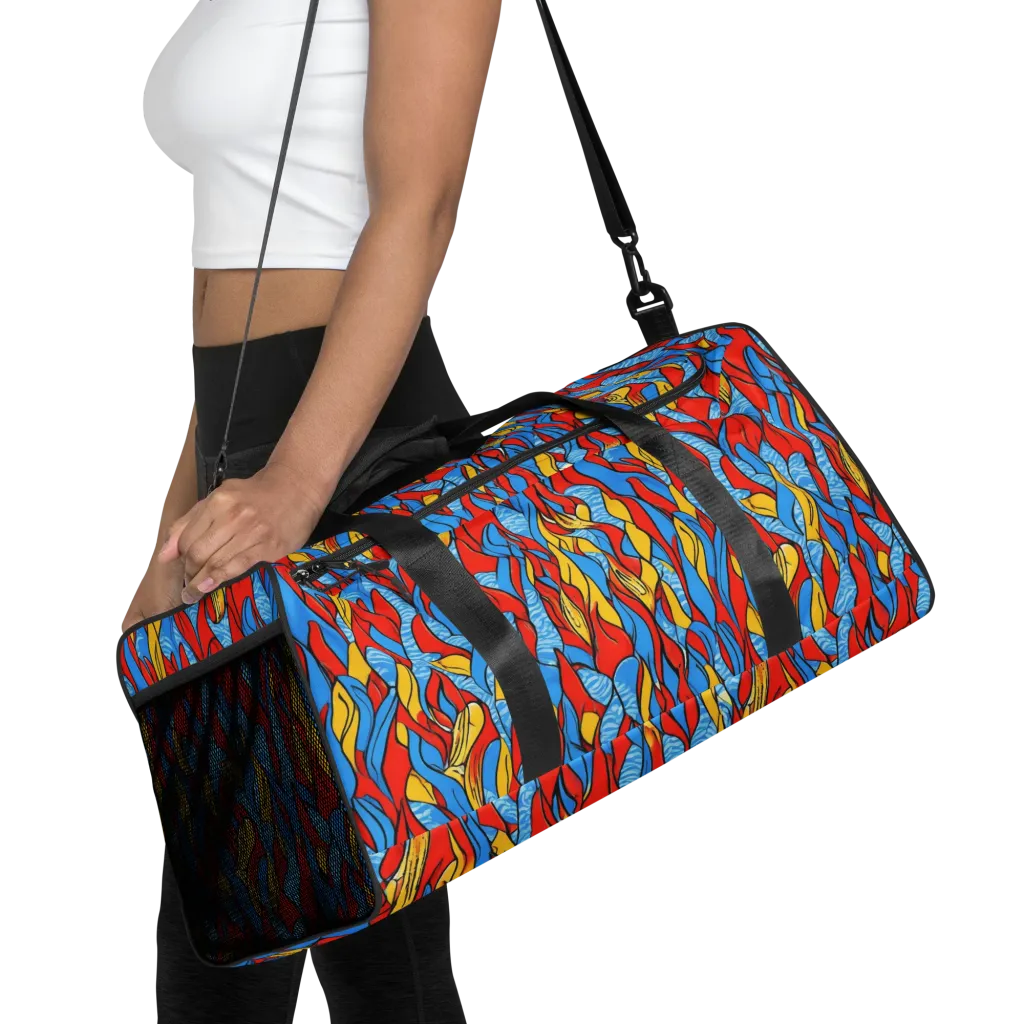 Flamewater Garden on Duffle Bag — Front