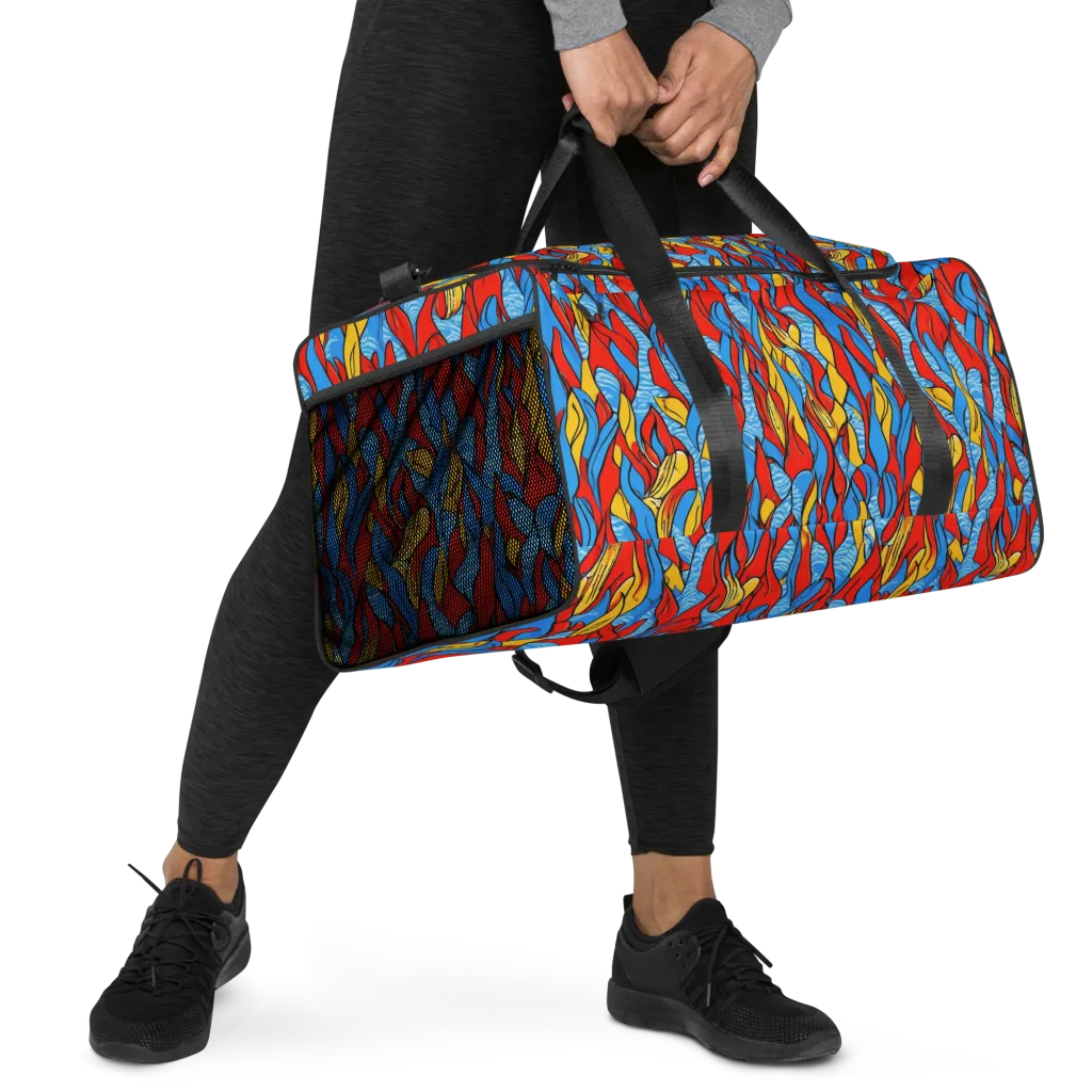 Flamewater Garden on Duffle Bag — Right Front
