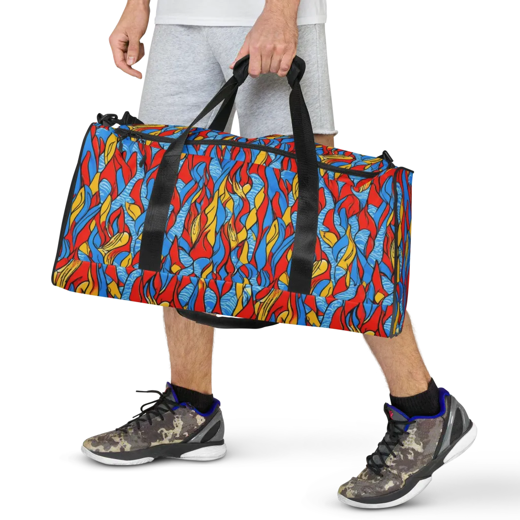 Flamewater Garden on Duffle Bag — Front