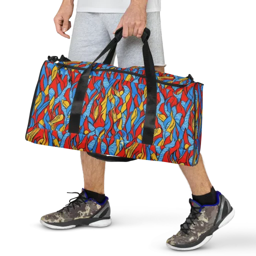 Flamewater Garden on a Duffle Bag