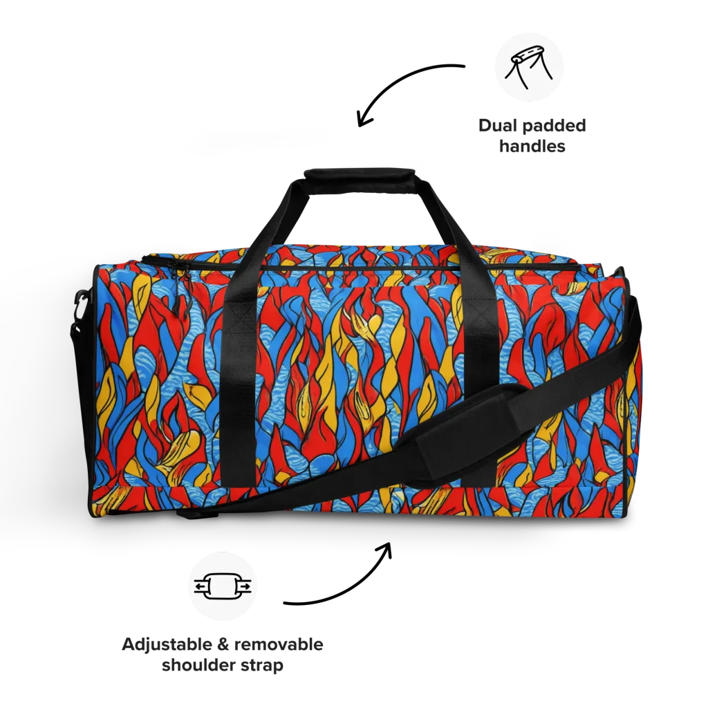 Flamewater Garden on Duffle Bag — Front