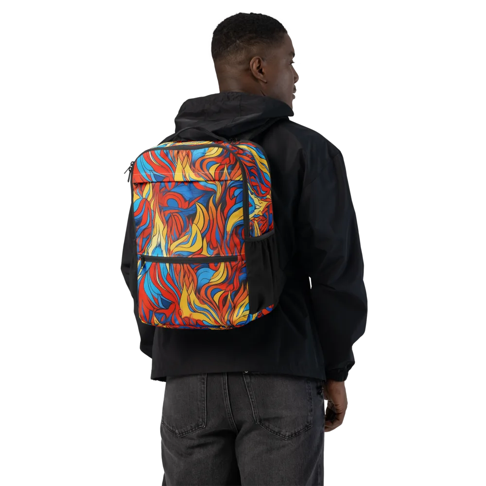 Ember Foliage on Utility Backpack — Back