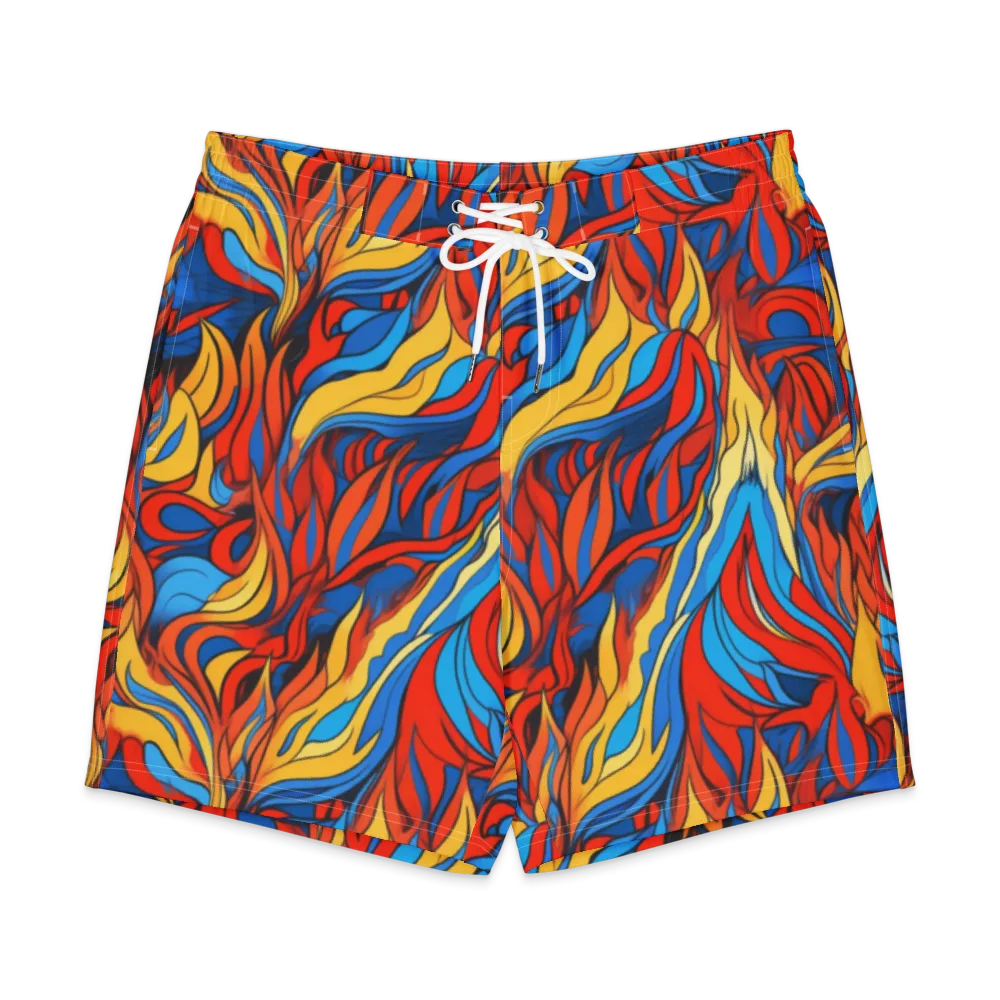 Ember Foliage on Men's Board Shorts — Front