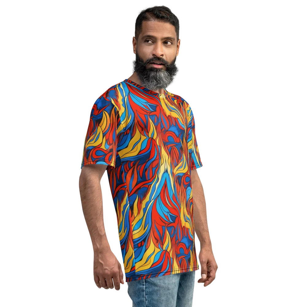 Ember Foliage on Men's Crew Neck T-Shirt — Right