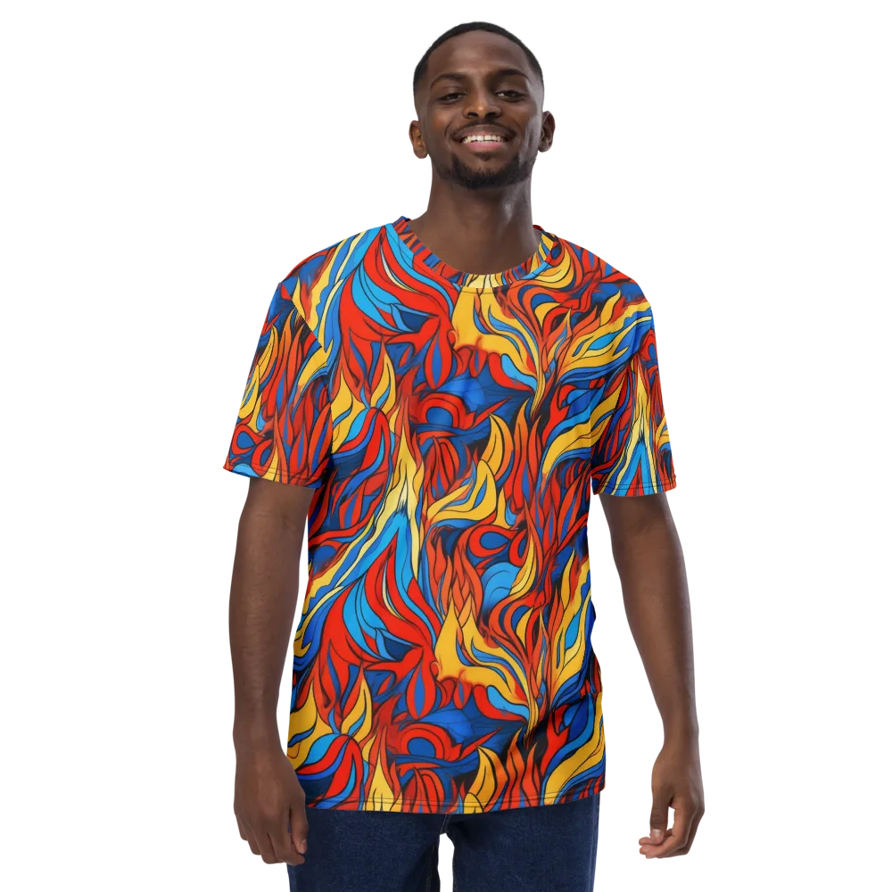 Ember Foliage on Men's Crew Neck T-Shirt — Front