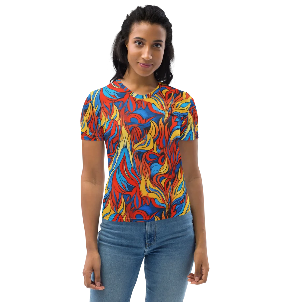 Ember Foliage on Women's Crew Neck T-Shirt — Front