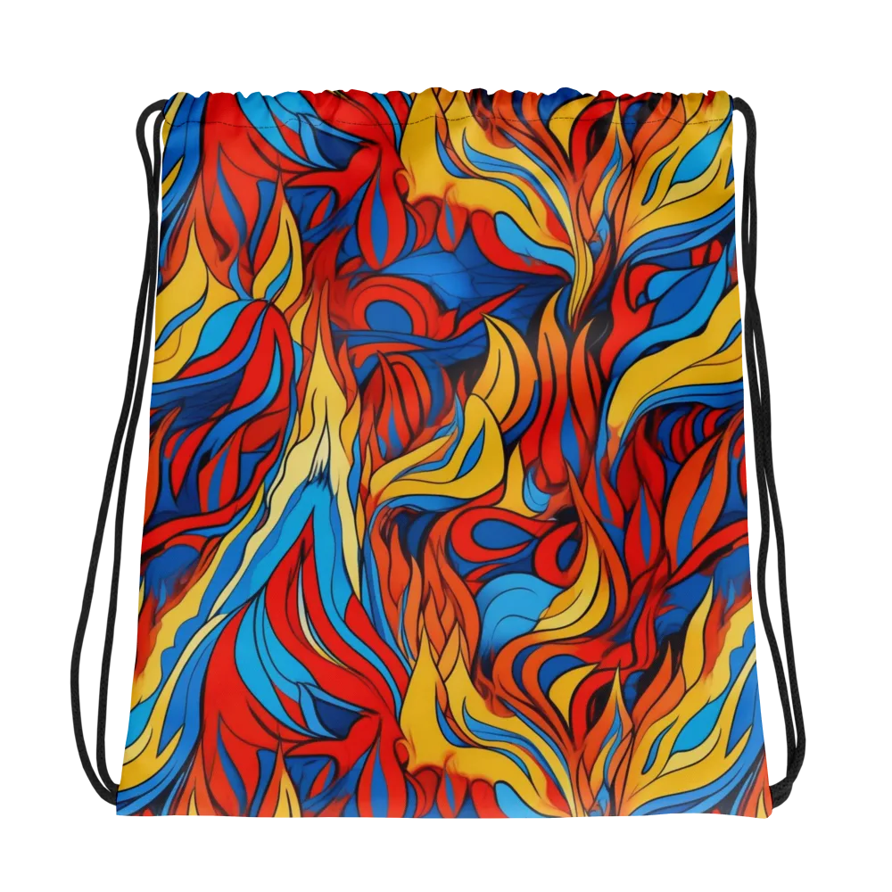 Ember Foliage on Drawstring Bag — Photo