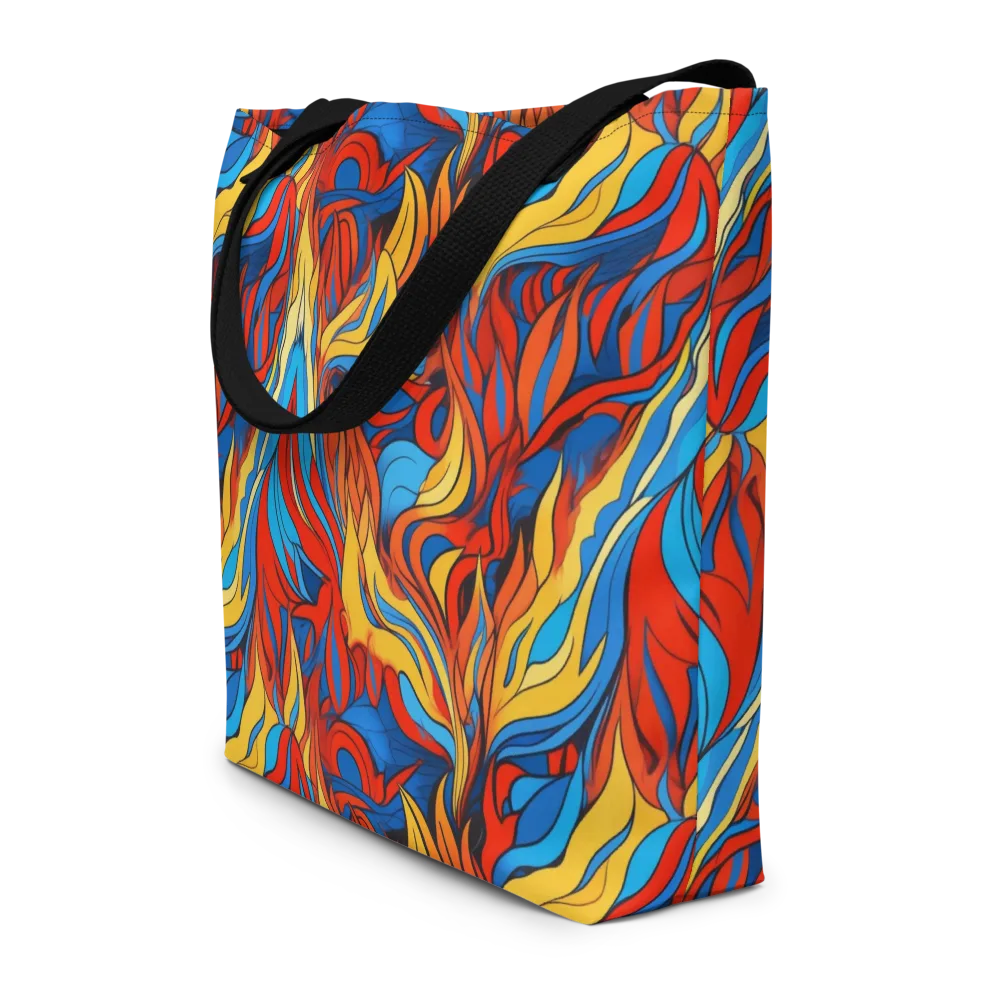 Ember Foliage on Large Tote Bag W/ Pocket — Front