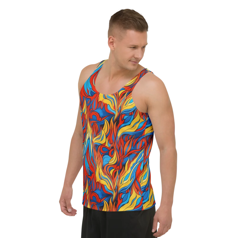 Ember Foliage on Men's Tank Top — Left Front