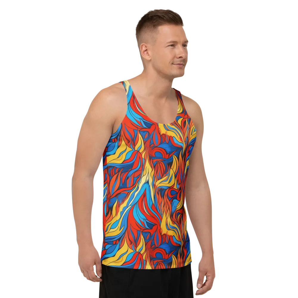 Ember Foliage on Men's Tank Top — Right Front