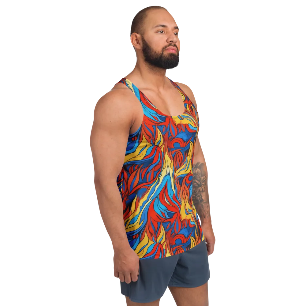Ember Foliage on Men's Tank Top — Right Front