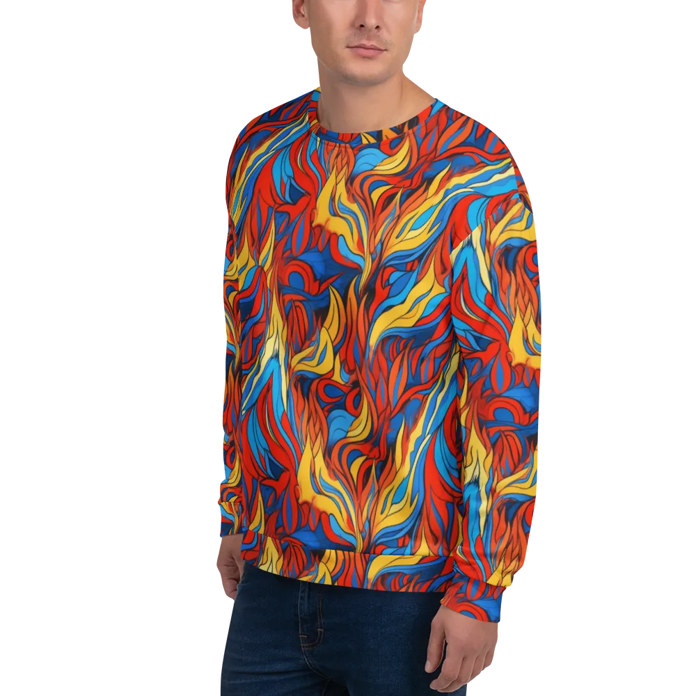 Ember Foliage on Sweatshirt — Left Front