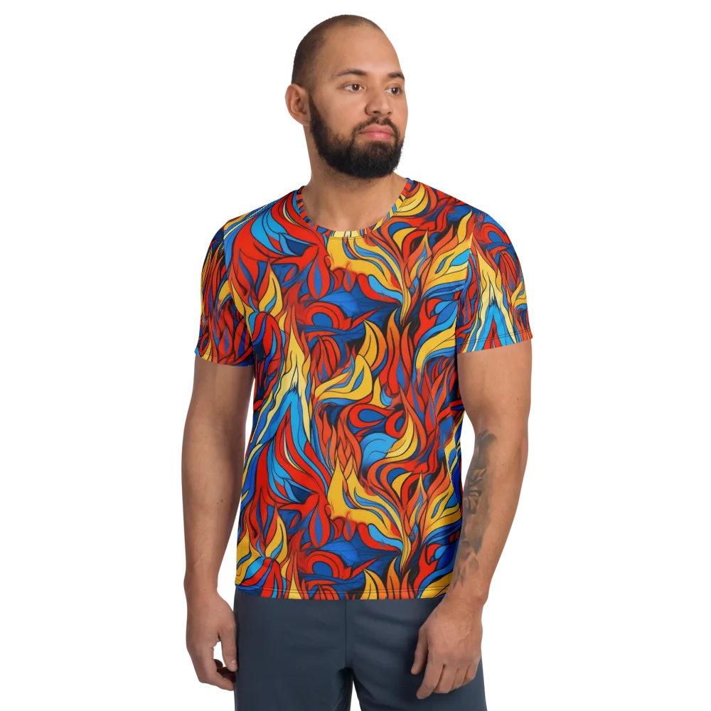 Ember Foliage on Men's Athletic T-Shirt — Front