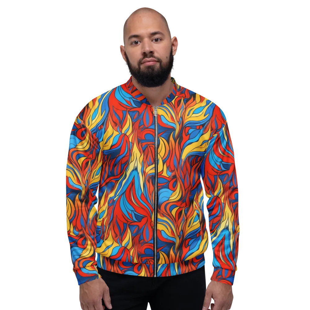 Ember Foliage on Bomber Jacket — Front