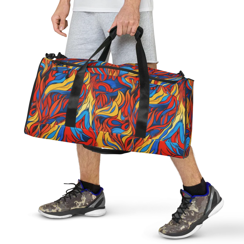 Ember Foliage on Duffle Bag — Front