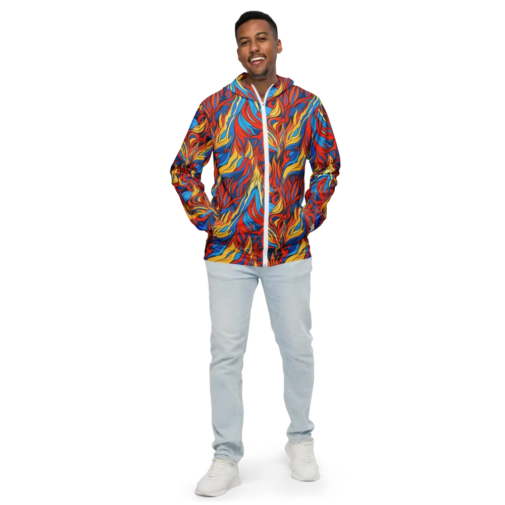 Ember Foliage on Men's Windbreaker — Front