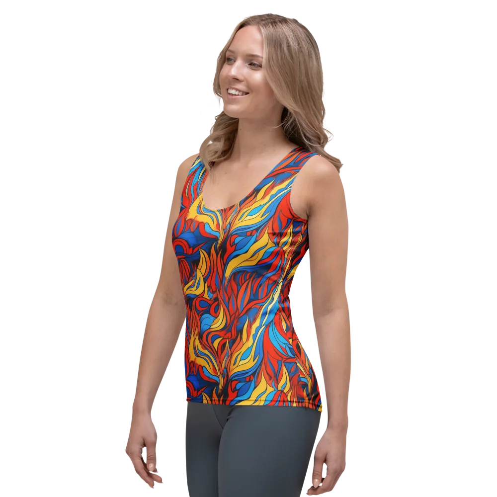 Ember Foliage on Women's Tank Top — Left Front
