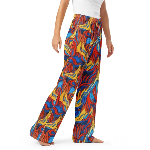 Ember Foliage on a Women's Pajama Pants