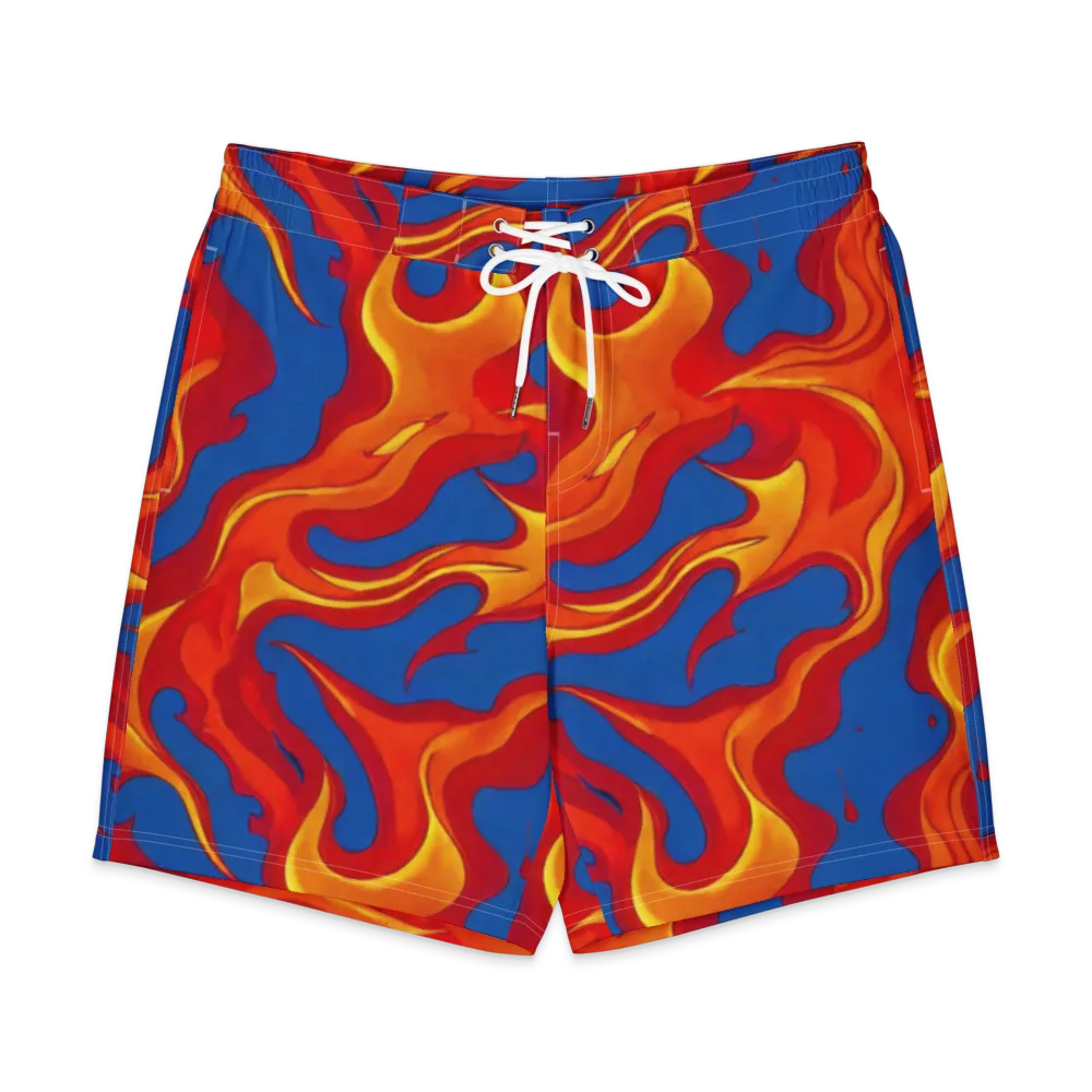 Firestorm Blue on Men's Board Shorts — Front