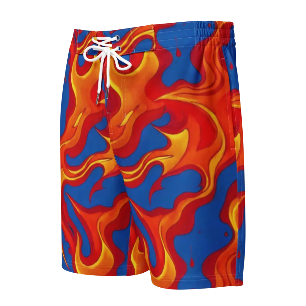 Firestorm Blue on Men's Board Shorts — Front