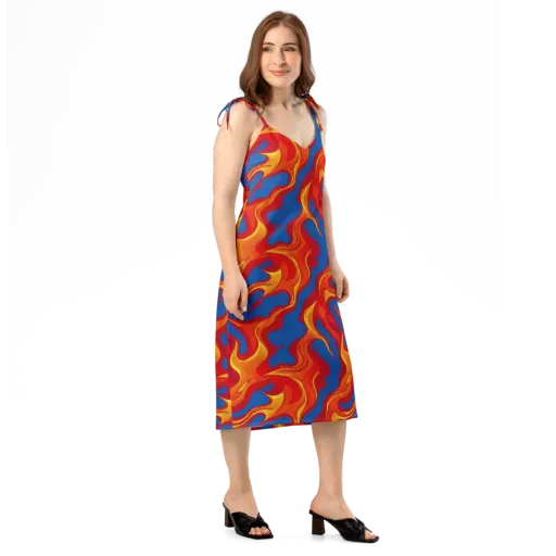 Firestorm Blue on a Slip Dress