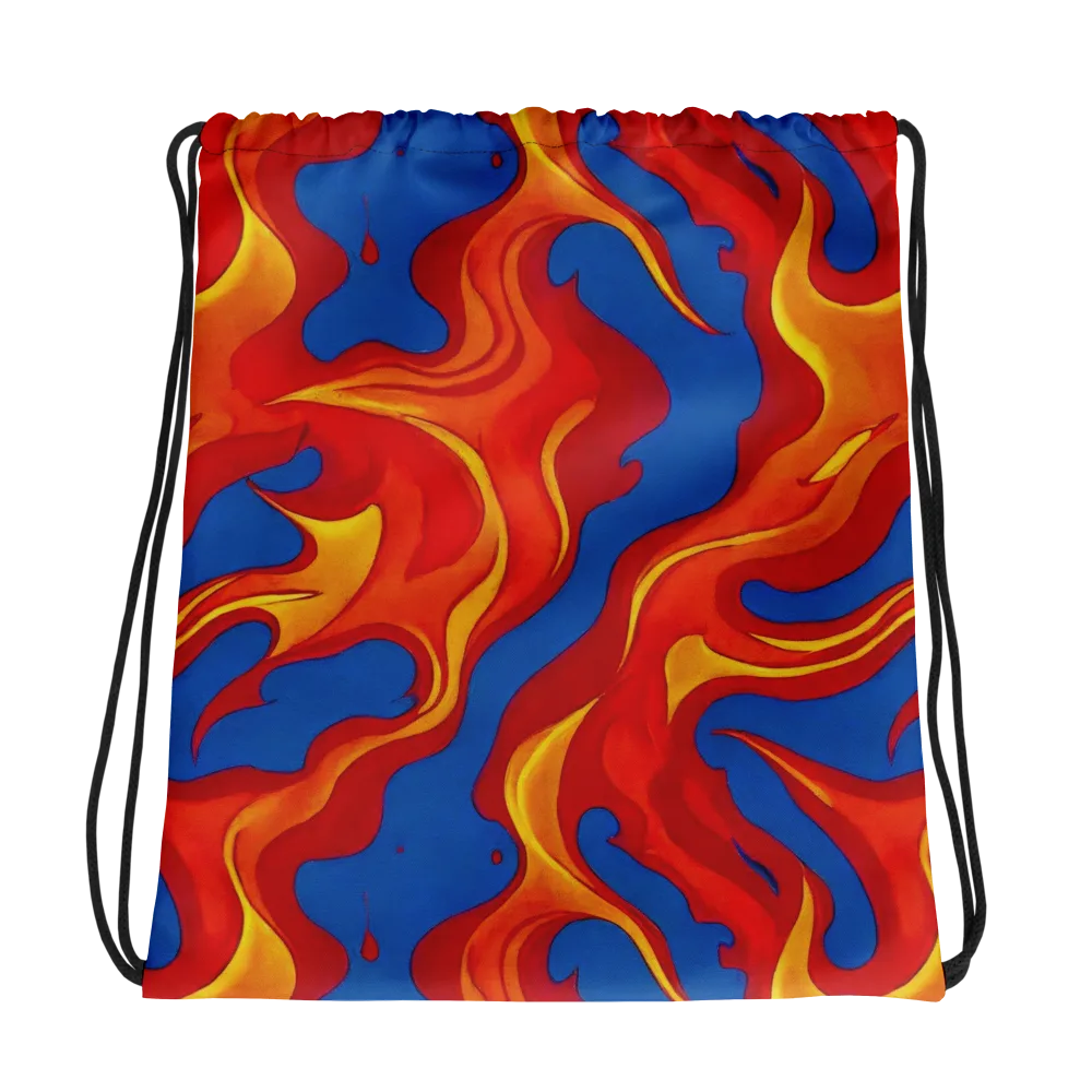 Firestorm Blue on Drawstring Bag — Photo