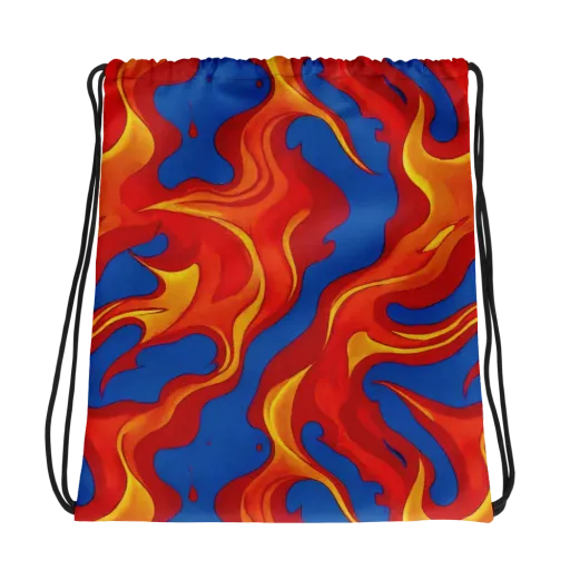 Firestorm Blue on a Drawstring Bag