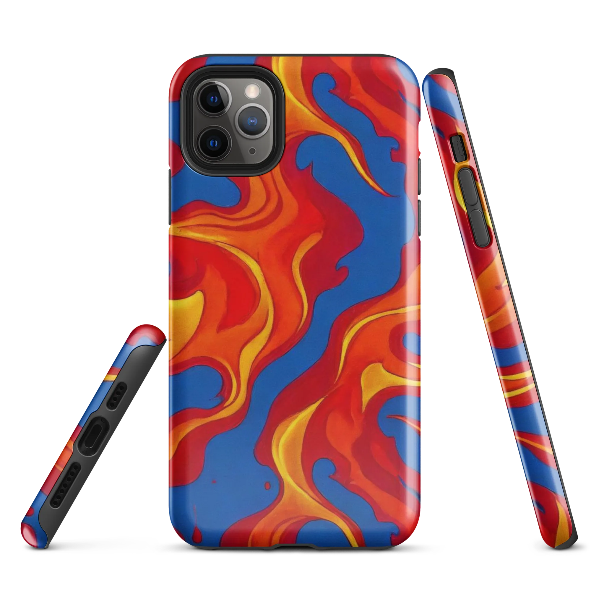 Firestorm Blue on Tough Case for iPhone® — Front