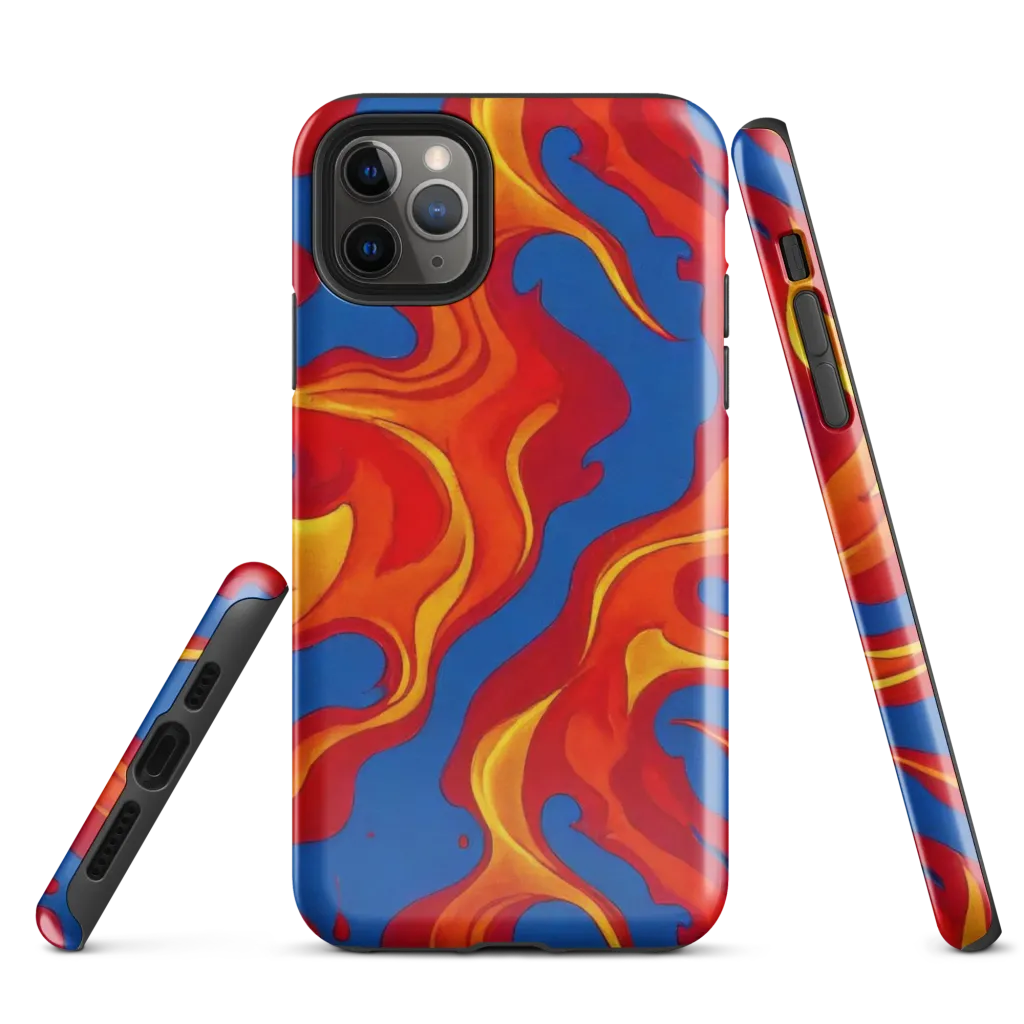 Firestorm Blue on Tough Case for iPhone® — Front