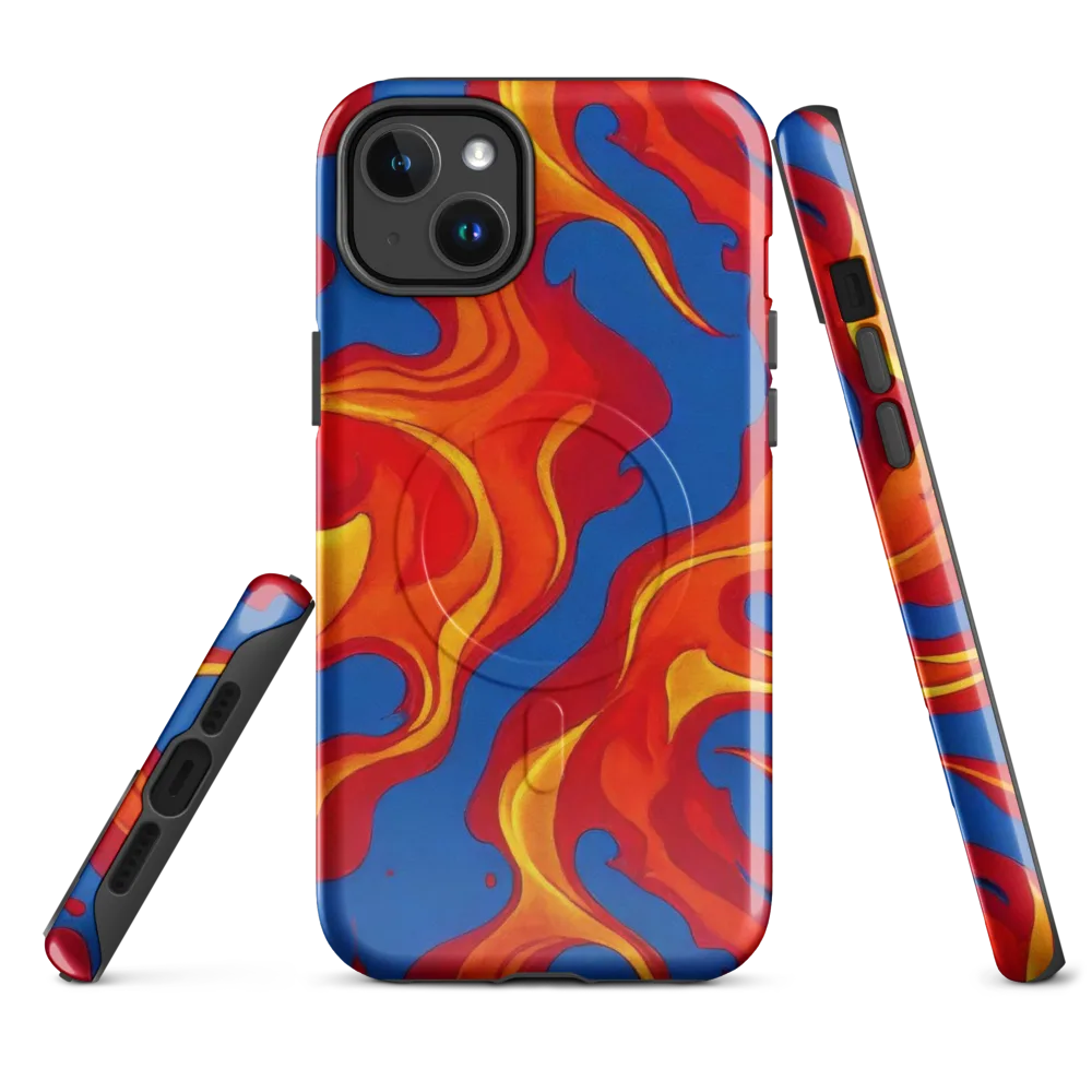 Firestorm Blue on MagSafe Tough Case for iPhone® — Front