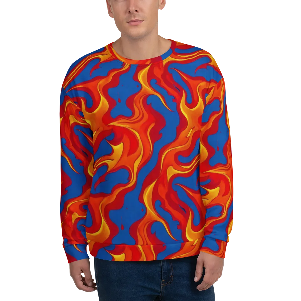 Firestorm Blue on Sweatshirt — Front