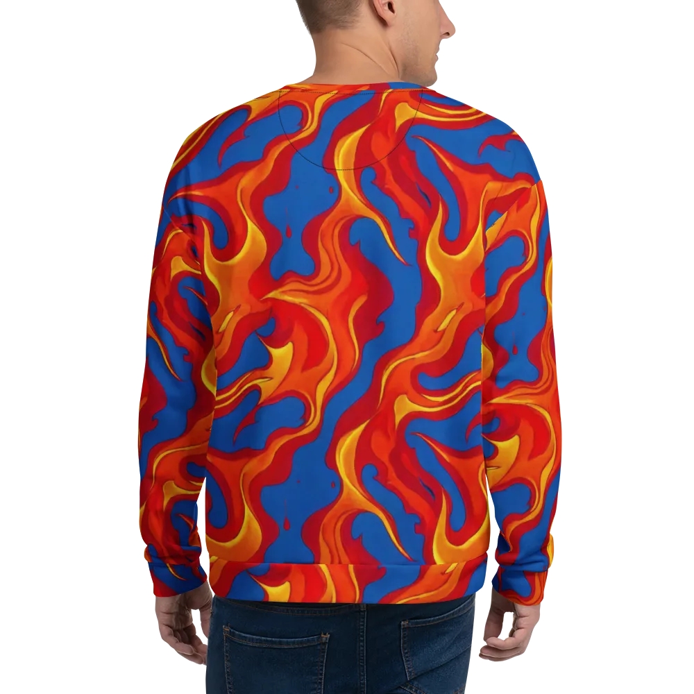 Firestorm Blue on Sweatshirt — Back