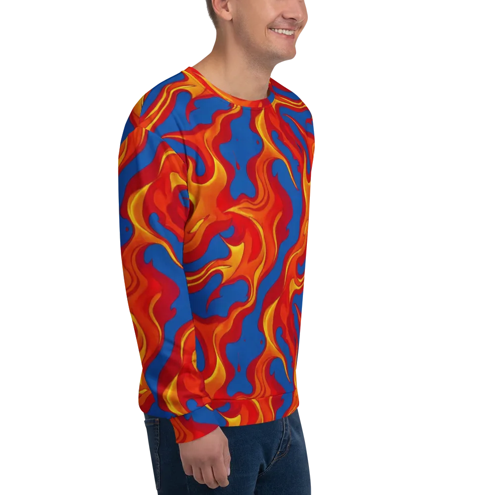 Firestorm Blue on Sweatshirt — Right Front