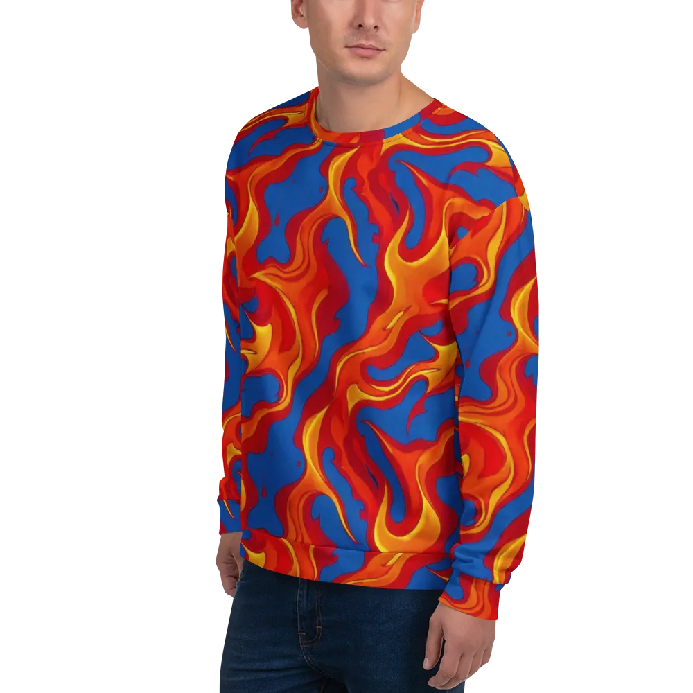 Firestorm Blue on Sweatshirt — Left Front