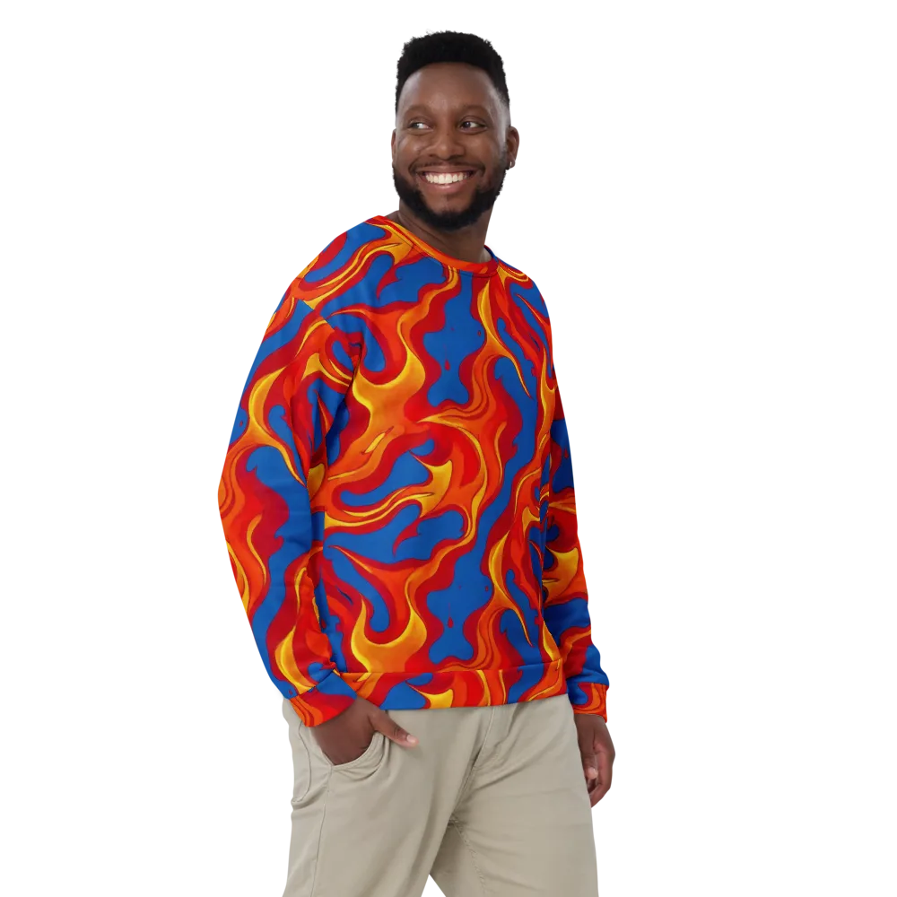 Firestorm Blue on Sweatshirt — Front
