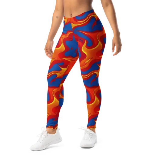 Firestorm Blue on a Leggings