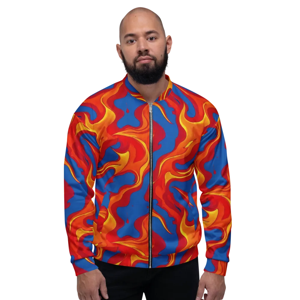 Firestorm Blue on Bomber Jacket — Front