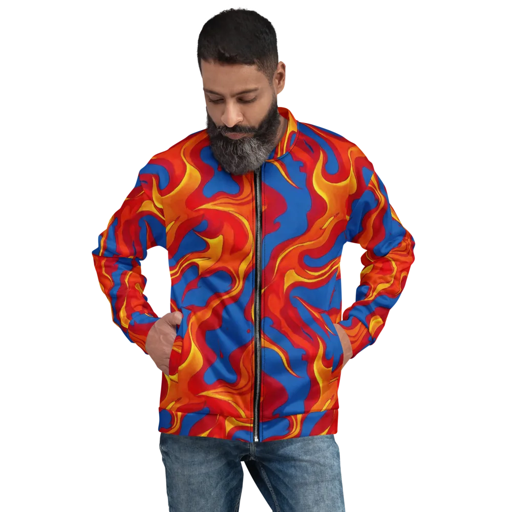 Firestorm Blue on Bomber Jacket — Front