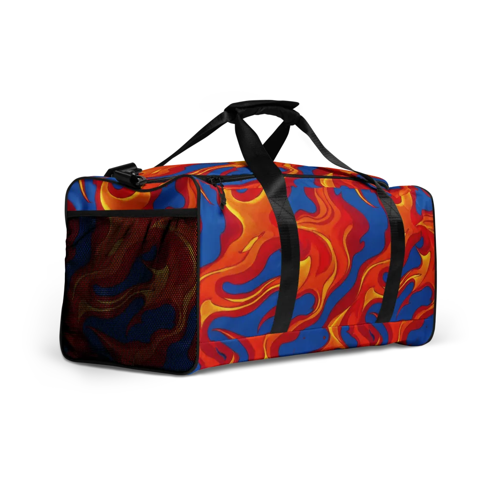 Firestorm Blue on Duffle Bag — Right Front