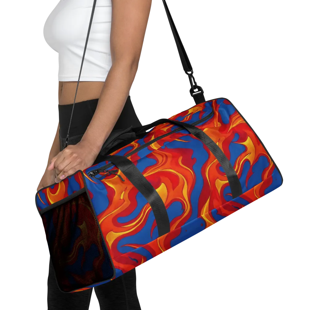 Firestorm Blue on Duffle Bag — Front