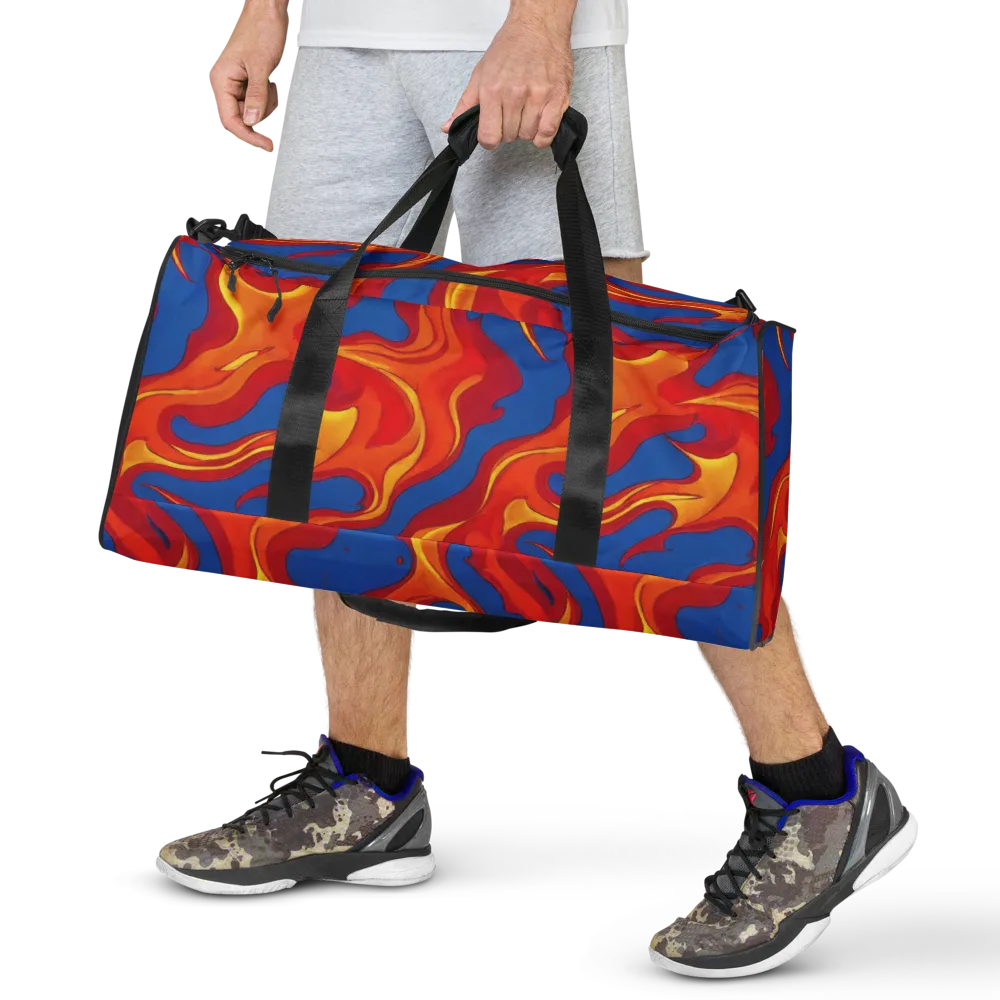 Firestorm Blue on Duffle Bag — Front