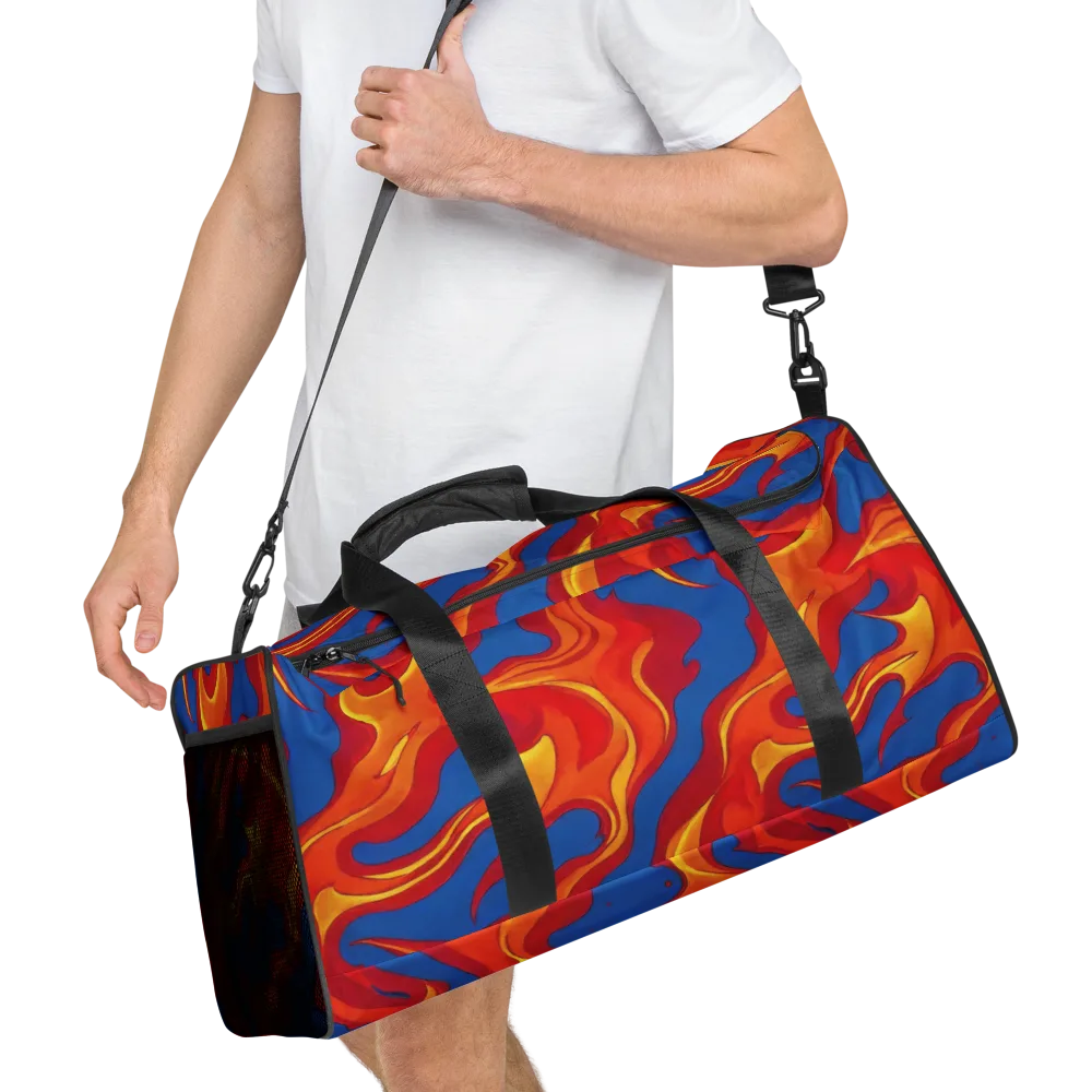 Firestorm Blue on Duffle Bag — Right Front
