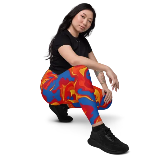 Firestorm Blue on a Leggings with Pockets
