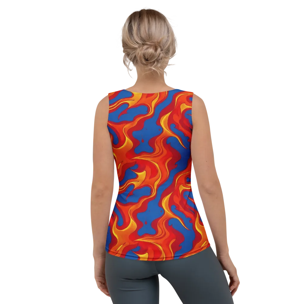 Firestorm Blue on Women's Tank Top — Back