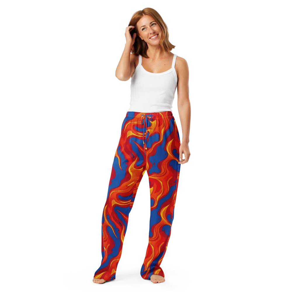 Firestorm Blue on Women's Pajama Pants — Front