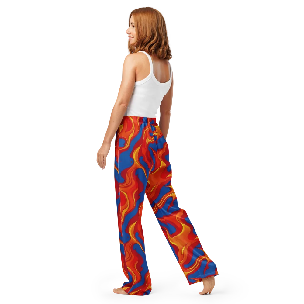 Firestorm Blue on Women's Pajama Pants — Back