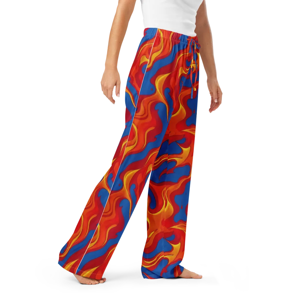 Firestorm Blue on Women's Pajama Pants — Right Front